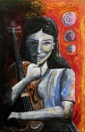 figurativo - van gogh - ragazza con violino